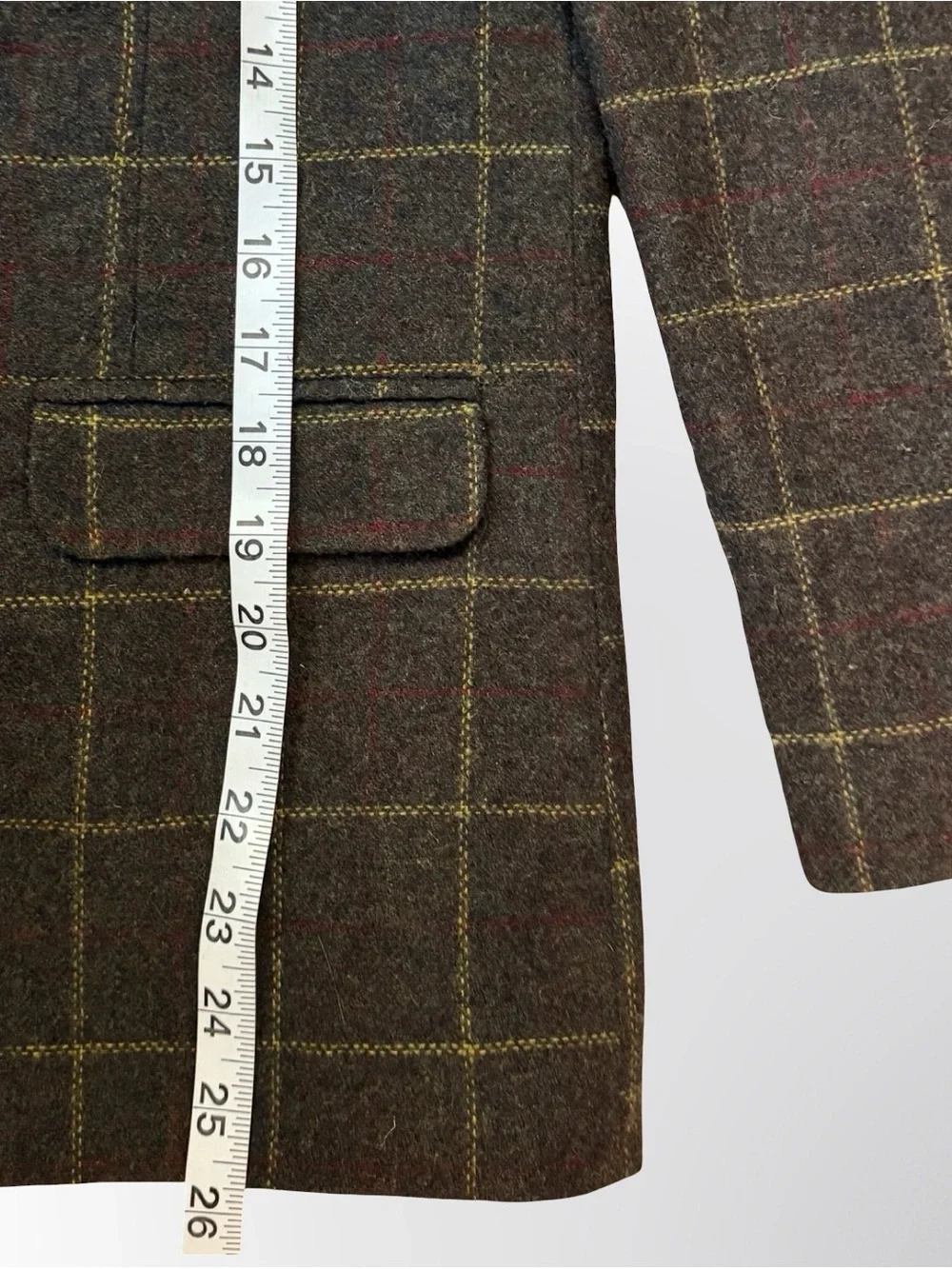 Class Club Gold Label Boys Wool Blend Blazer 14/16 | Windowpane Plaid